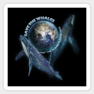 Save the whales, Save the Planet Sticker